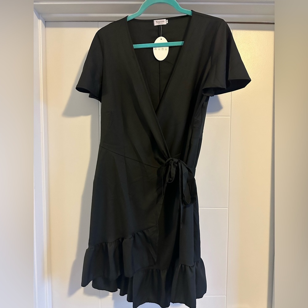 Black Wrap Dress